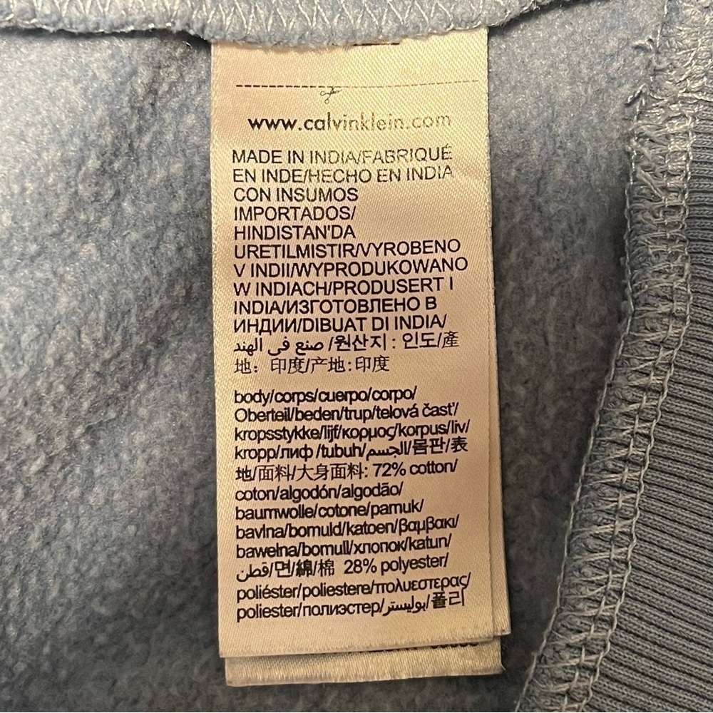 Calvin Klein Men’s Hoodie Blue Medium - Picture 4 of 7